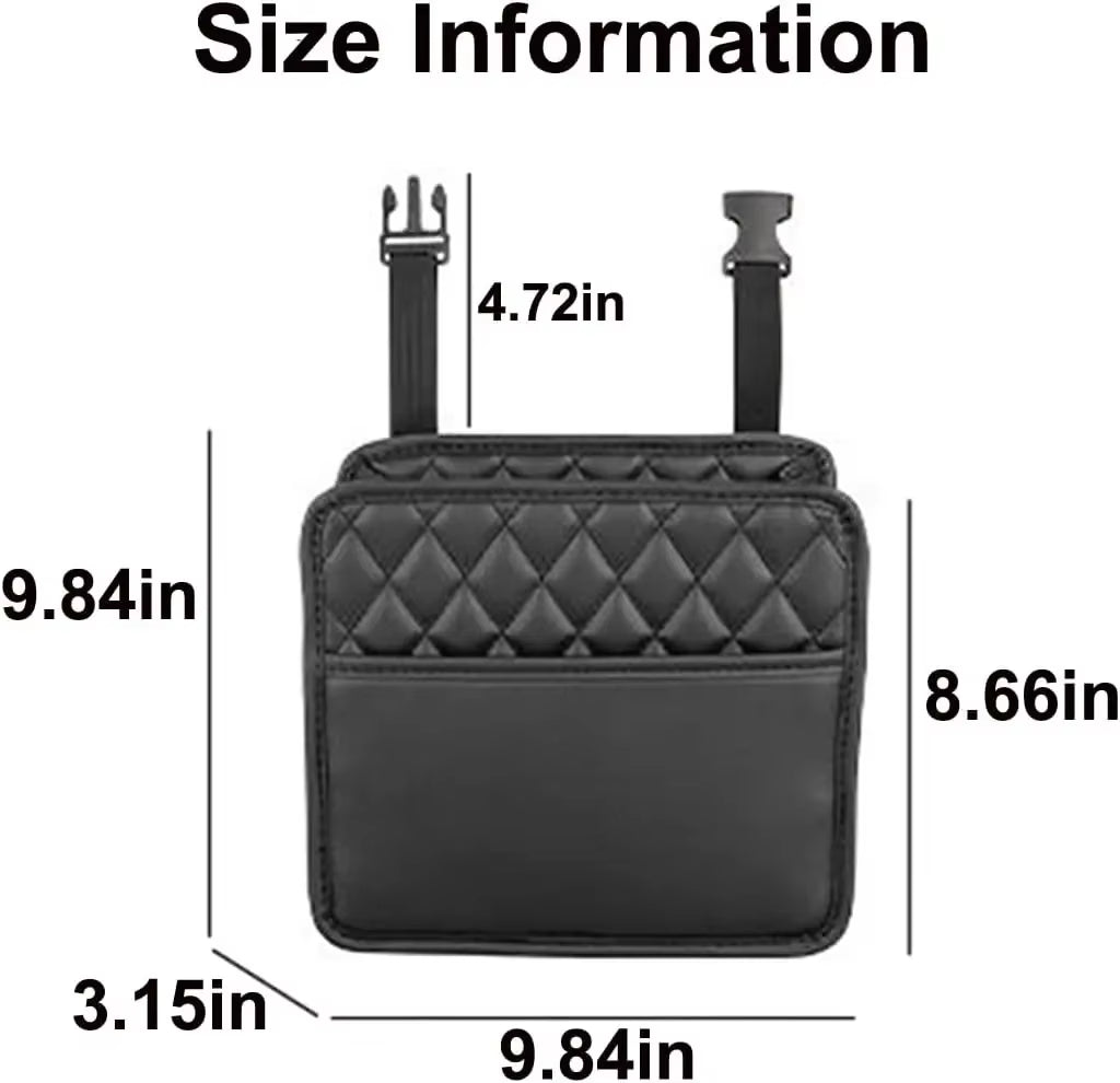 Car Organizer Multi-Functional Car Seat Storage Bag Waterproof Hanging Car Seat Organizer Garbage Bag Suitable for Most Car