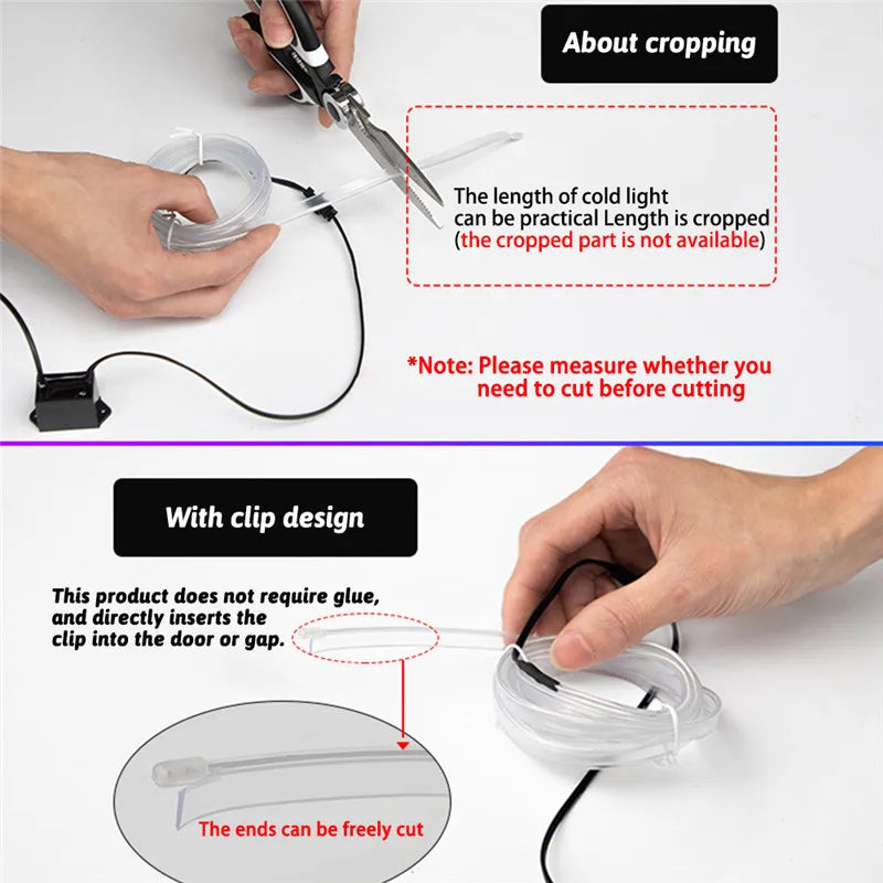 Car Ambient LED Wire Strip